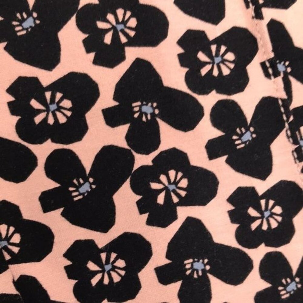 Maeve The Margot Cropped Kick Flare Pants Brown/Black Flowers Size  S - Picture 2 of 11